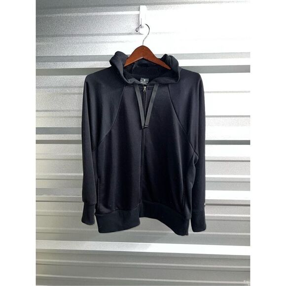 Black Nike Dri-Fit Full Zip Hoodie Size M - Picture 1 of 11